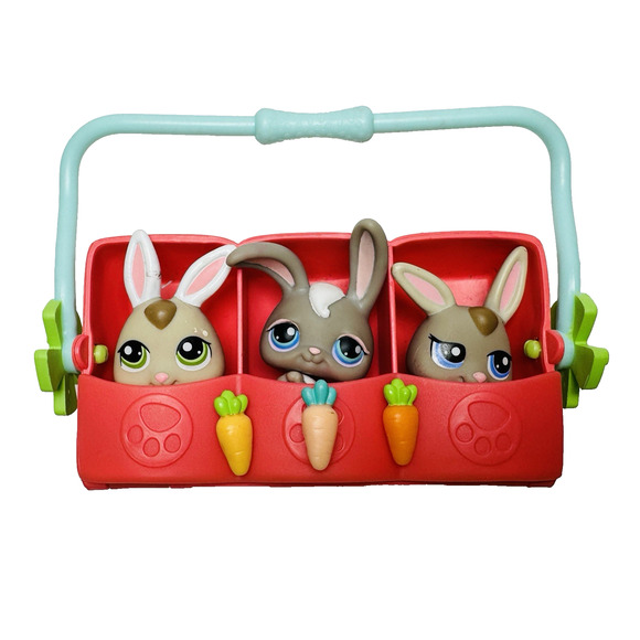 Hasbro | Toys | Littlest Pet Shop Baby Rabbit Triplets 332 1333 1334 ...
